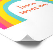 Jesus Liebe mir Regenbogenposter & Prints Poster (Ecke)