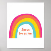 Jesus Liebe mir Regenbogenposter & Prints Poster (Vorne)
