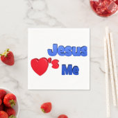 Jesus Liebe mir Serviette (Beispiel)