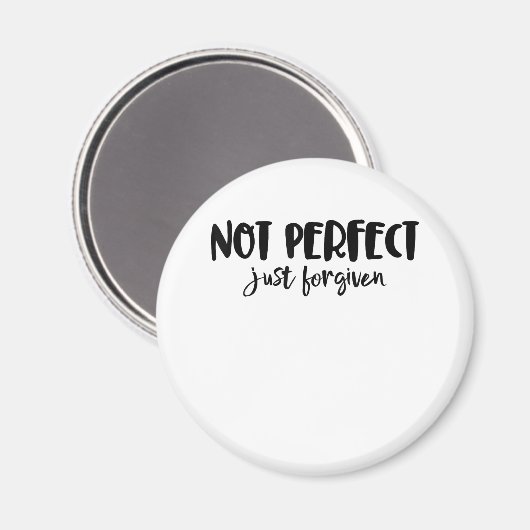 Jesus Liebe | Nicht perfekt gerade vergeben Magnet (Vorderseite/Rückseite)