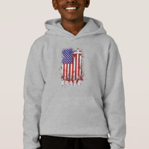 Jesus-Liebe Patriotischer Christlicher Glaube Jes Hoodie