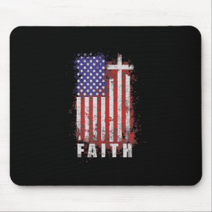 Jesus-Liebe  Patriotischer Christlicher Glaube Jes Mousepad