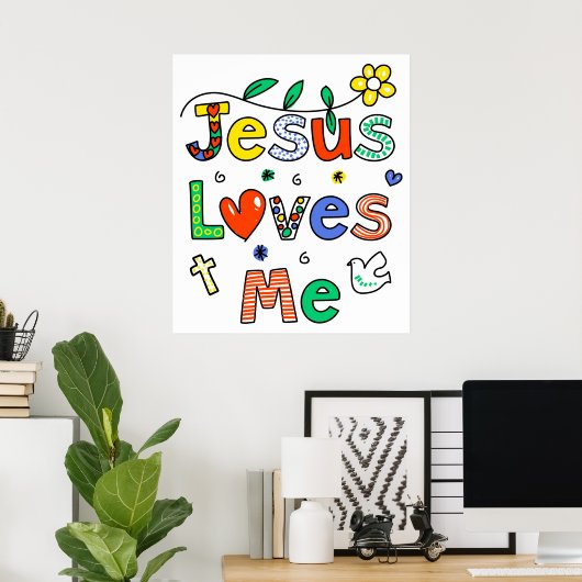 Jesus Liebe Poster (Heimbüro)