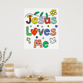Jesus Liebe Poster (Küche)