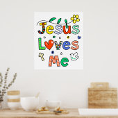 Jesus Liebe Poster (Küche)
