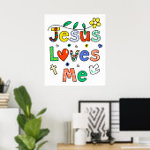 Jesus Liebe Poster (Heimbüro)
