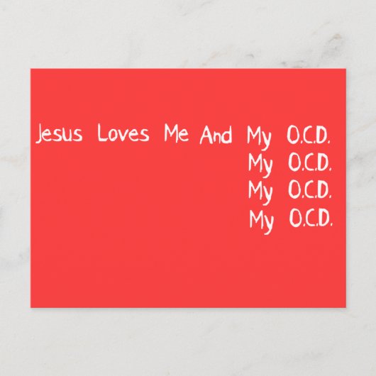 Jesus Liebe Postkarte (Vorderseite)