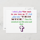 Jesus Liebe Postkarte (Vorne/Hinten)
