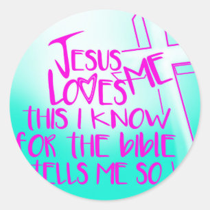 Jesus Liebe Runder Aufkleber