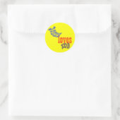 Jesus Liebe Runder Aufkleber (Tasche)