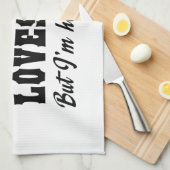 Jesus-Liebe Sie, aber ich sind sein Liebling Geschirrtuch (Viertel Falte)