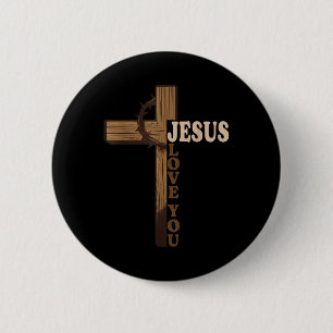 Jesus Liebe Sie Christlich Kreuz Gott Glaube Bibel Button