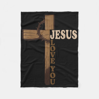 Jesus Liebe Sie Christlich Kreuz Gott Glaube Bibel Fleecedecke
