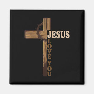 Jesus Liebe Sie Christlich Kreuz Gott Glaube Bibel Magnet