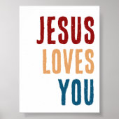 Jesus Liebe Sie Christliche Mauerkunst Poster (Vorne)