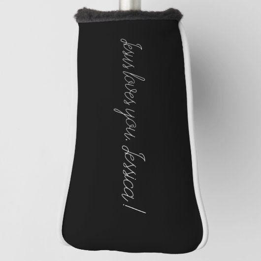 Jesus Liebe Sie (einen Namen hinzufügen oder lösch Golf Headcover (Rotieren 90)