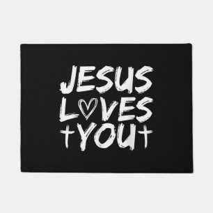 Jesus Liebe Sie Jesus Fußmatte