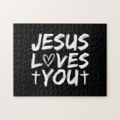 Jesus Liebe Sie Jesus Puzzle (Horizontal)