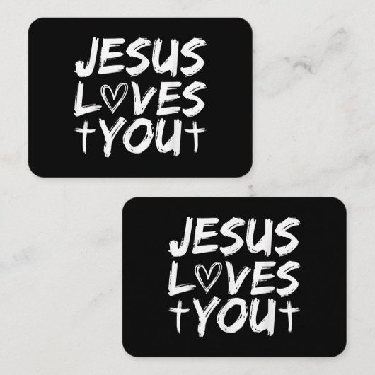 Jesus Liebe Sie Jesus Visitenkarte (Vorne/Hinten)
