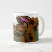 Jesus Liebe Sie Jumbo-Tasse (Vorderseite Rechts)