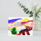 Jesus Liebe Sie Postkarte (Stehend Vorderseite)
