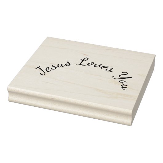 Jesus Liebe Sie runden Design Craft Briefmarke Gummistempel (Stempel)