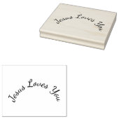 Jesus Liebe Sie runden Design Craft Briefmarke Gummistempel (Stempel)