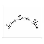 Jesus Liebe Sie runden Design Craft Briefmarke Gummistempel (Prägung)