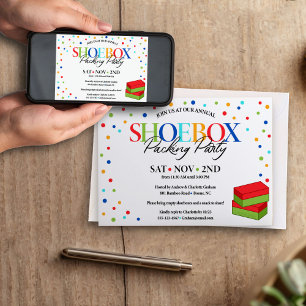 Jesus Liebe Sie - Shoebox Party Einladung (Punkte)