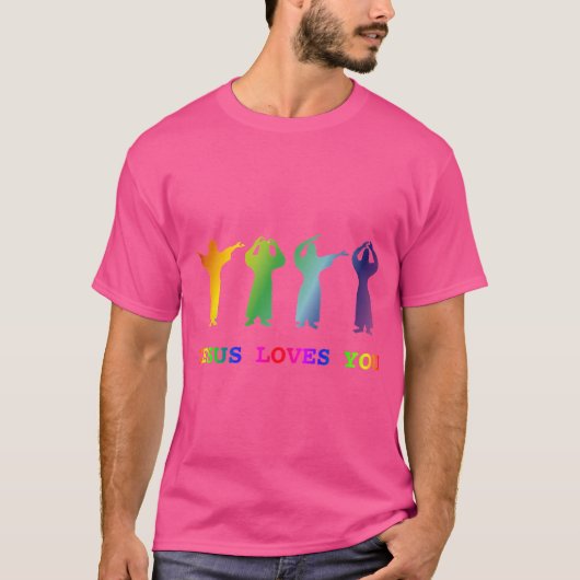 Jesus Liebe Sie (YMCA Image Slogan) T-Shirt (Vorderseite)
