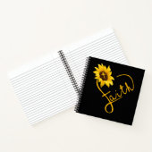 Jesus Liebe | Sonnenblumen Liebe Herzglauben Notizblock (Innenseite)