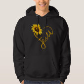 Jesus-Liebe| Sonnenblumen Liebe Herzlicher Glaube Hoodie (Vorderseite)
