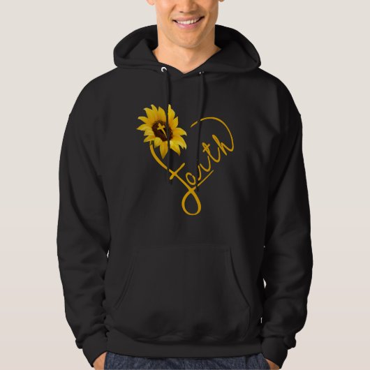 Jesus-Liebe| Sonnenblumen Liebe Herzlicher Glaube Hoodie (Vorderseite)