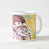 Jesus Liebe uns Freude Jumbo-Tasse (Vorderseite Rechts)