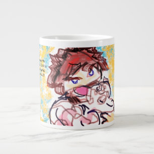 Jesus Liebe uns Freude Jumbo-Tasse