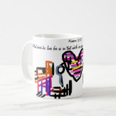 Jesus Liebe uns Kaffeetasse (Vorderseite Links)