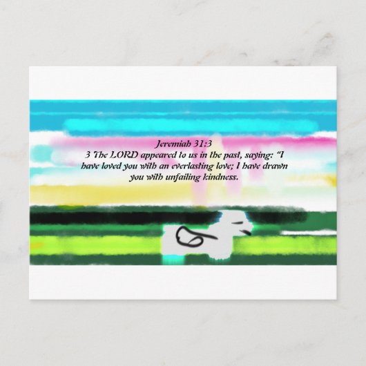 Jesus Liebe uns Postkarte (Vorderseite)