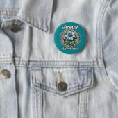 Jesus Liebe You Clematics Art Button (Beispiel)