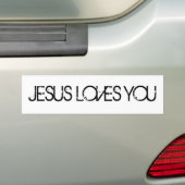 Jesus Liebe you Grunge Schriftart White Autoaufkleber (Auf Auto)