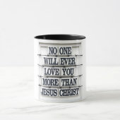 Jesus Liebe Zitat Kaffeetee Tasse (Zentrum)