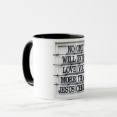 Jesus Liebe Zitat Kaffeetee Tasse (Vorderseite Links)