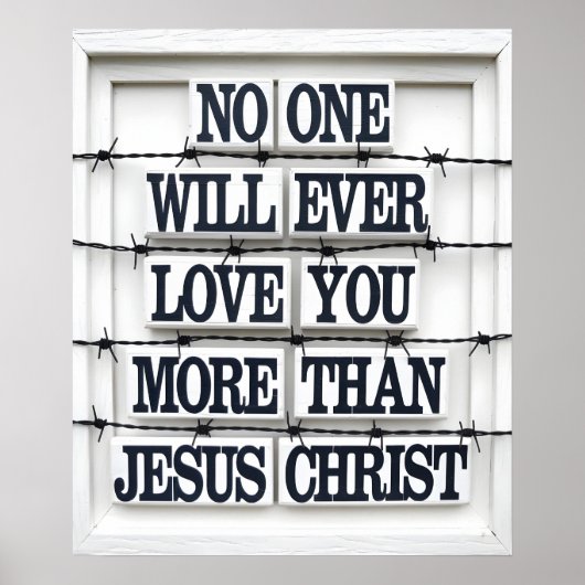 Jesus Liebe Zitat Wall Art Poster (Vorne)