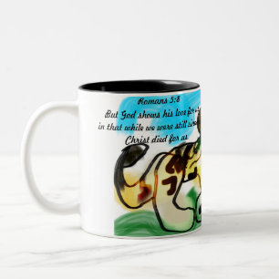 Jesus Liebe Zweifarbige Tasse