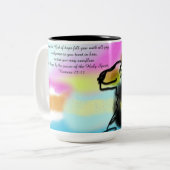 Jesus Liebe Zweifarbige Tasse (Vorderseite Links)