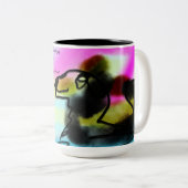 Jesus Liebe Zweifarbige Tasse (VorderseiteRechts)