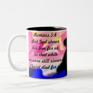 Jesus-Liebe Zweifarbige Tasse
