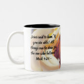 Jesus Liebe Zweifarbige Tasse (Links)