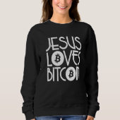 Jesus Lieben Bitcoin Sweatshirt (Vorderseite)