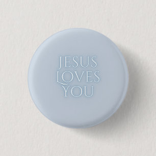 Jesus-Lieben Christliche Typografie-Gestaltung Button
