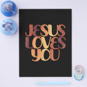 Jesus-Lieben Christliche Typografie-Gestaltung Flyer (Einzeln)